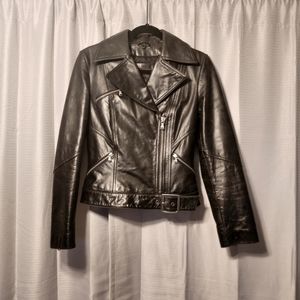 Express Genuine Leather Jacket, Size Small